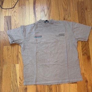 Boohoo Brown Short Sleeve Tee Classic Crew Neck